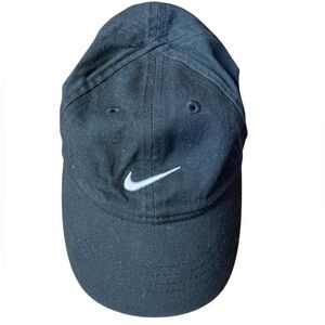 Nike Infant Black Heritage86 Swoosh Baseball Cap Hat - OSFM